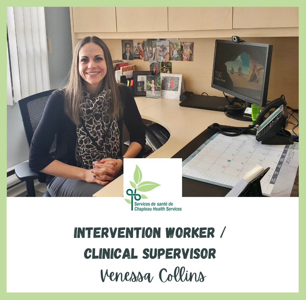 Venessa Collins working at her desk